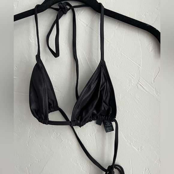 🖤NEW SKIMS SHINE SWIM BIKINI TRIANGLE TOP IN ONYX S - Picture 7 of 7